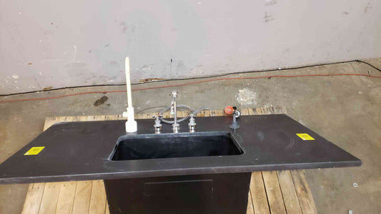 5' Epoxy Sink W/ Countertop Hose & Faucets (SKU: 2560AA)(2560AA)