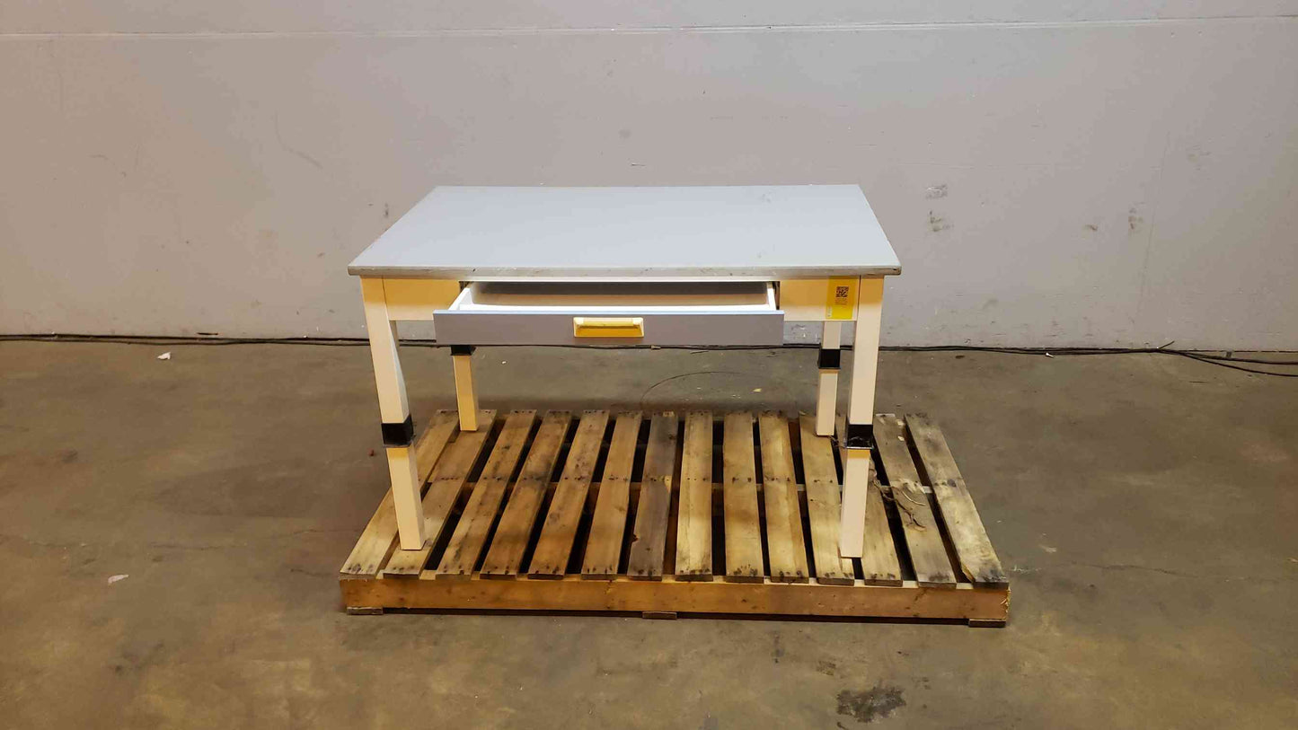4' Fisher Hamilton Sitting Height Lab Table Drawer & Chem Resistant Top (SKU: 4576AA)(4576AA)