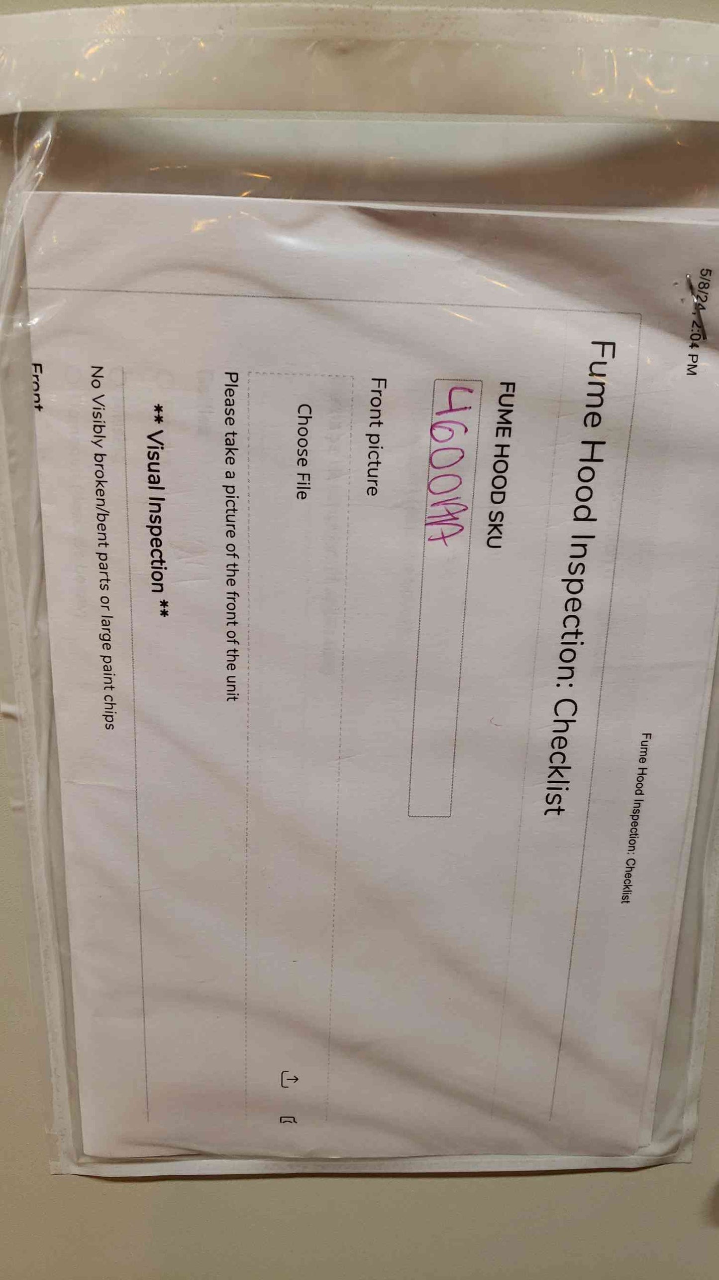 NUAIRE 4'6" Class II Type A/B3 Biosafety Cabinet Fume Hood (SKU: 4600AA)(4600AA)