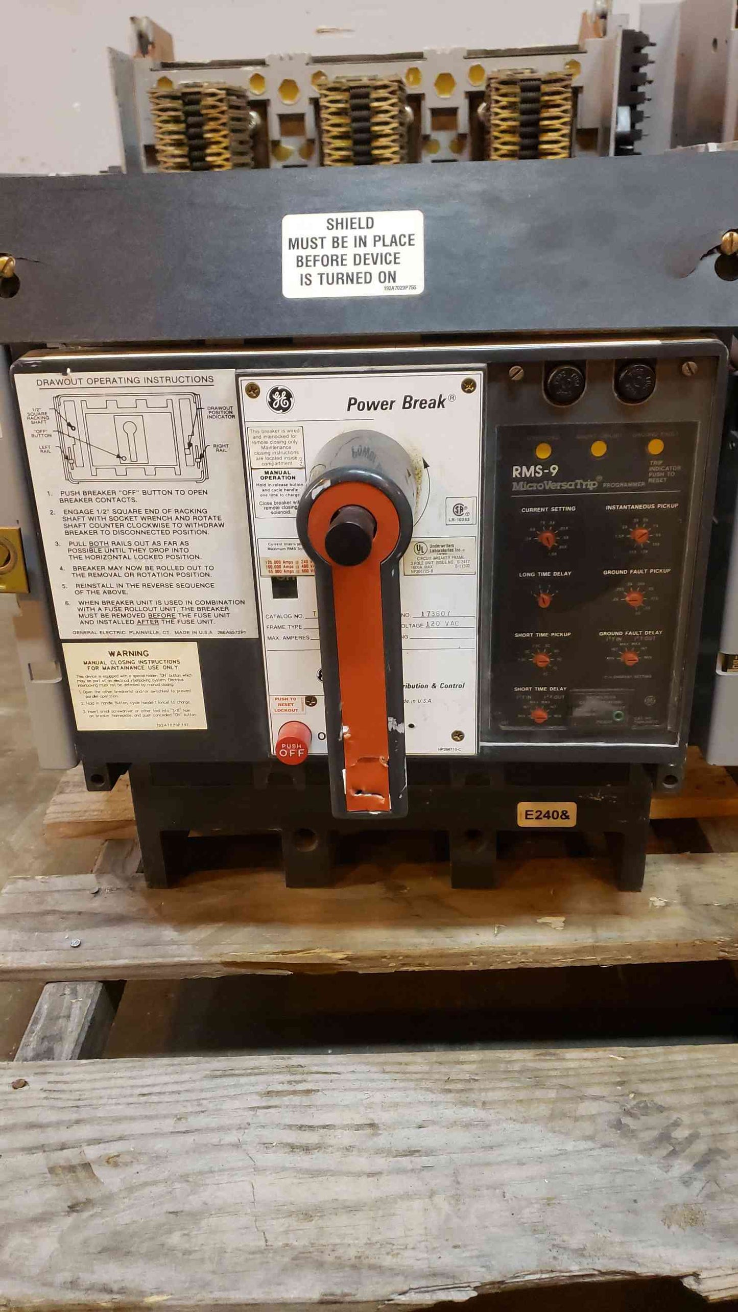 1600A GE Power Break 120VAC BREAKER THC1616TTE1C (SKU:5106AA)(5106AA)