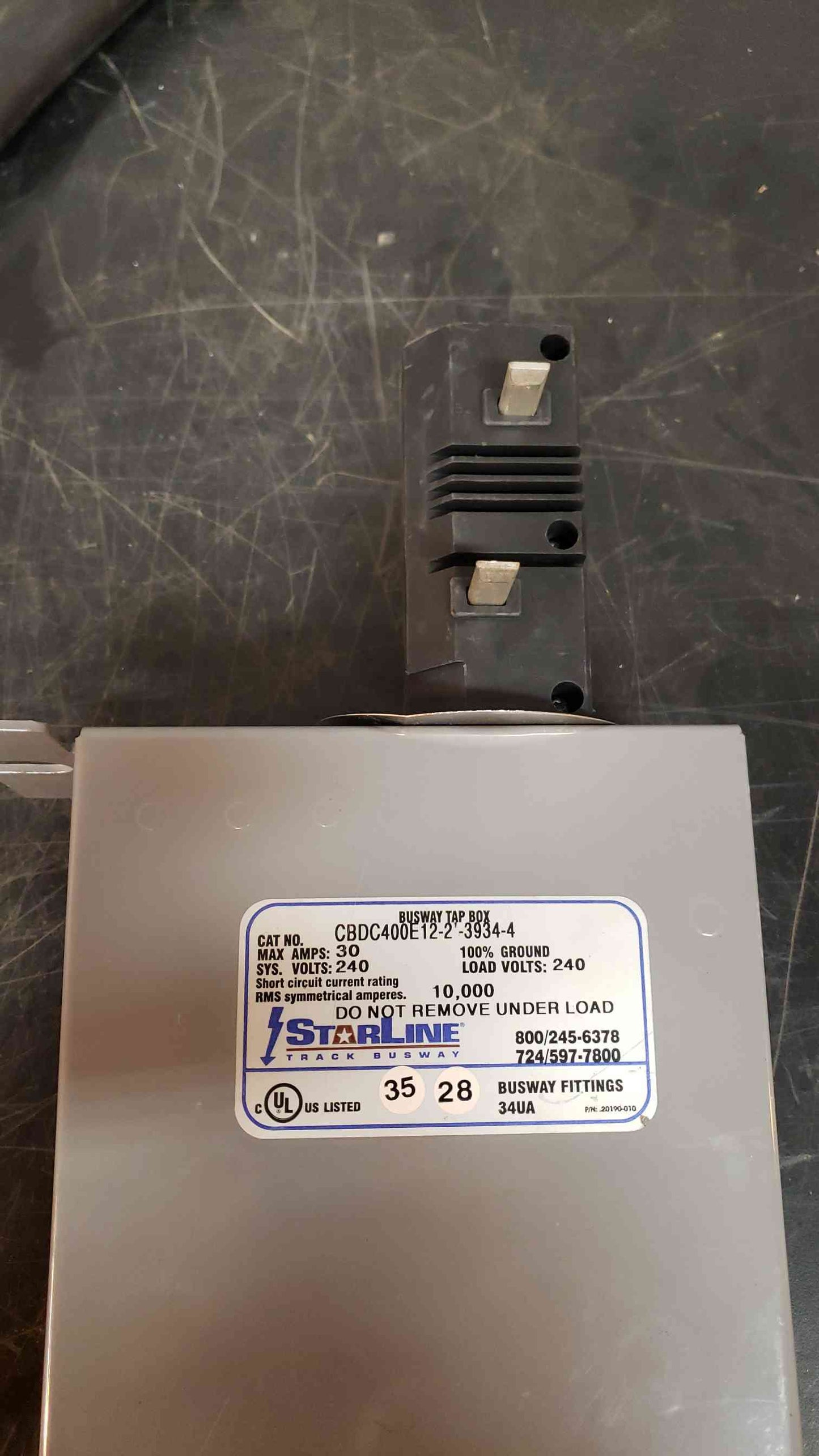 Starline 30A Busway Tap Box CBDC400E122'39344 (SKU:13994AA)(13994AA)