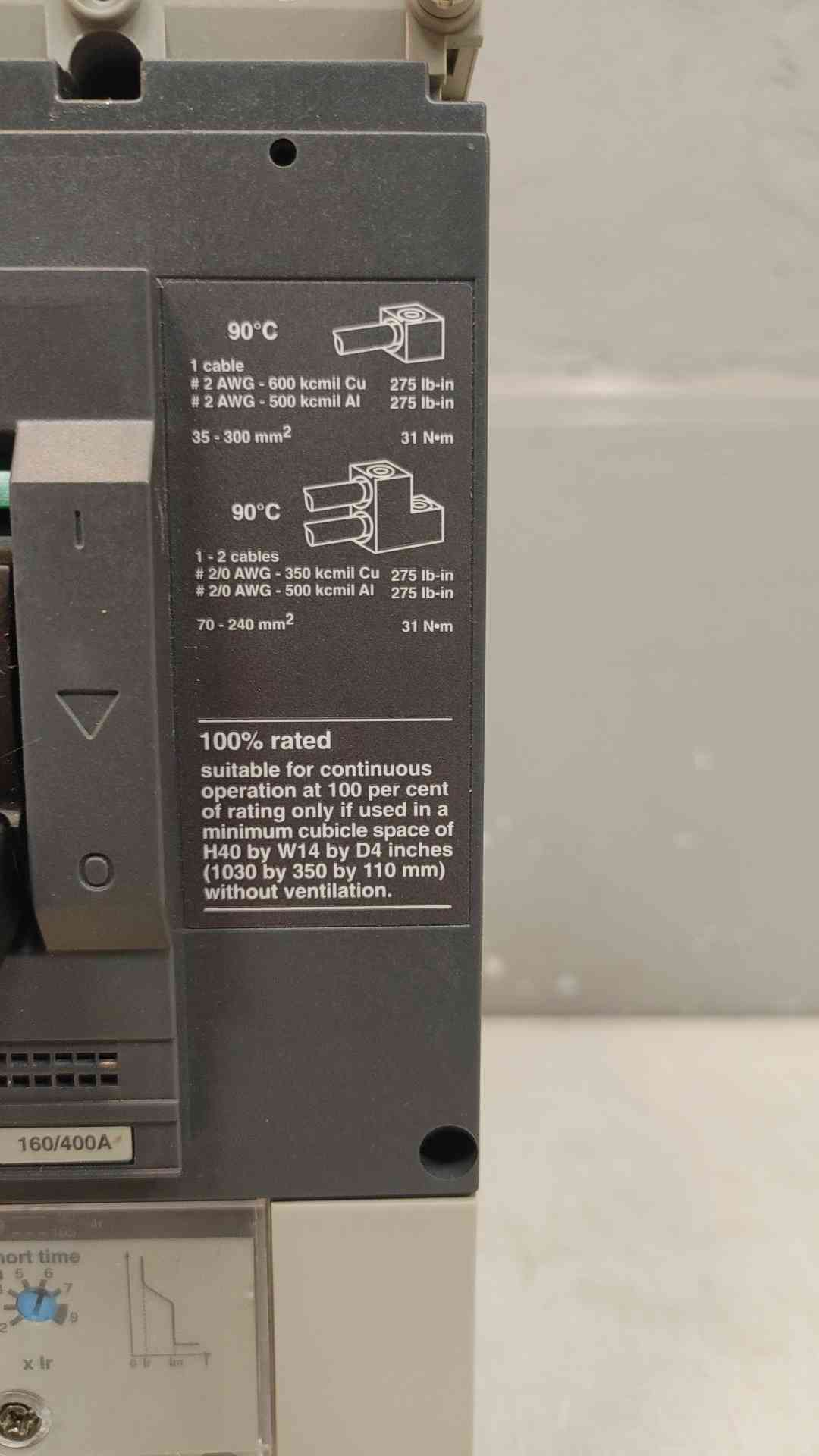 *Pickup Only* MERLIN GERIN NSJ400 N 400A Circuit Breaker (3615AA)(3615AA)