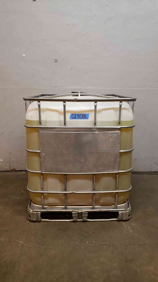 Tote of Yellow Ethylene 35% Glycol 275 Gal Low Freeze Point -4° (14491AA)(14491AA)