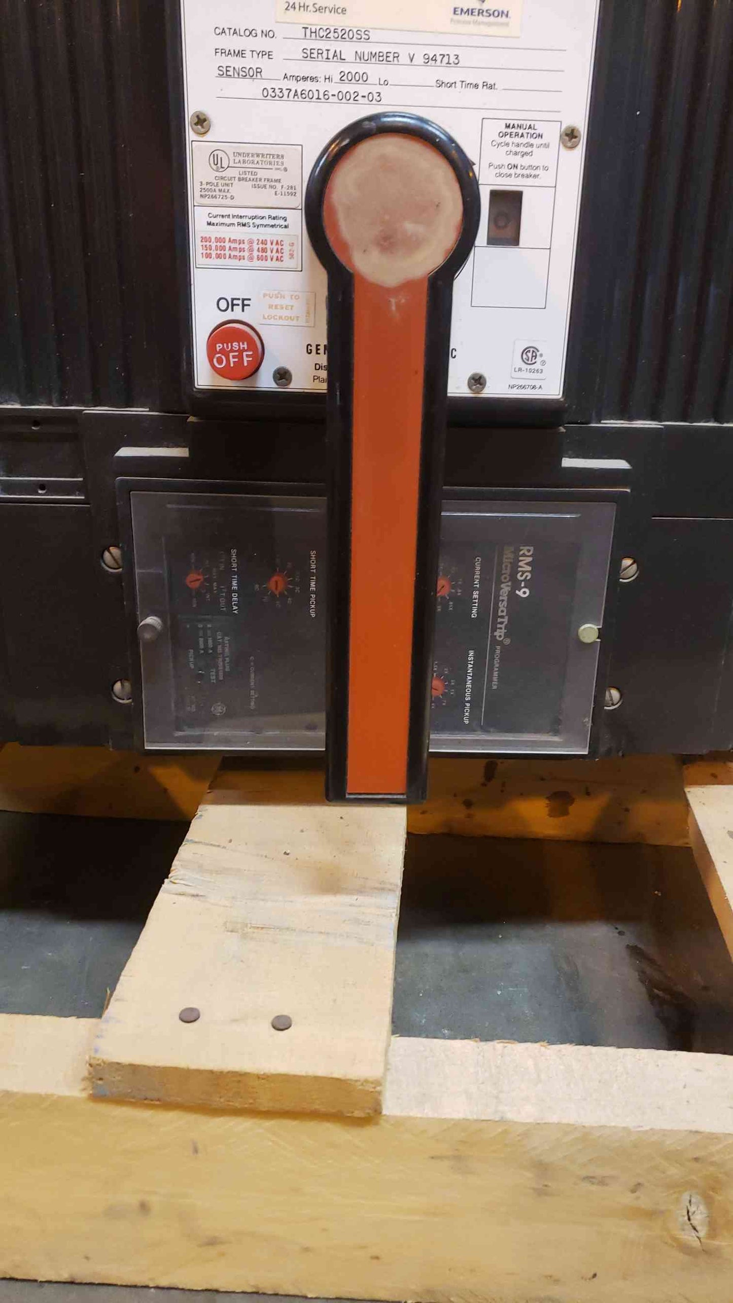 2000A GE PowerBreak THC2520SS Breaker RMS9 MicroVersaTrip (SKU:14493AA)(14493AA)