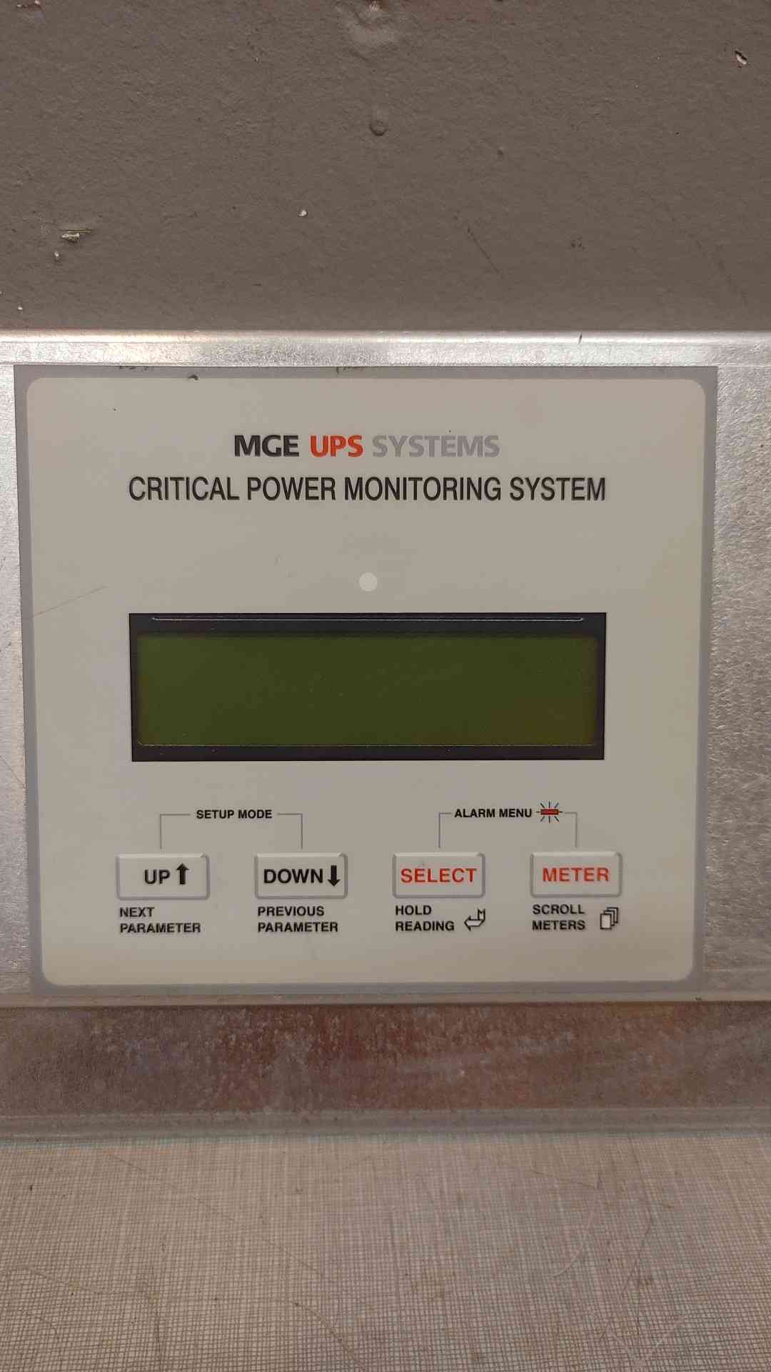 MGE Critical Power Monitoring System 1 505730-00 A00 (SKU:4119AA)(4119AA)