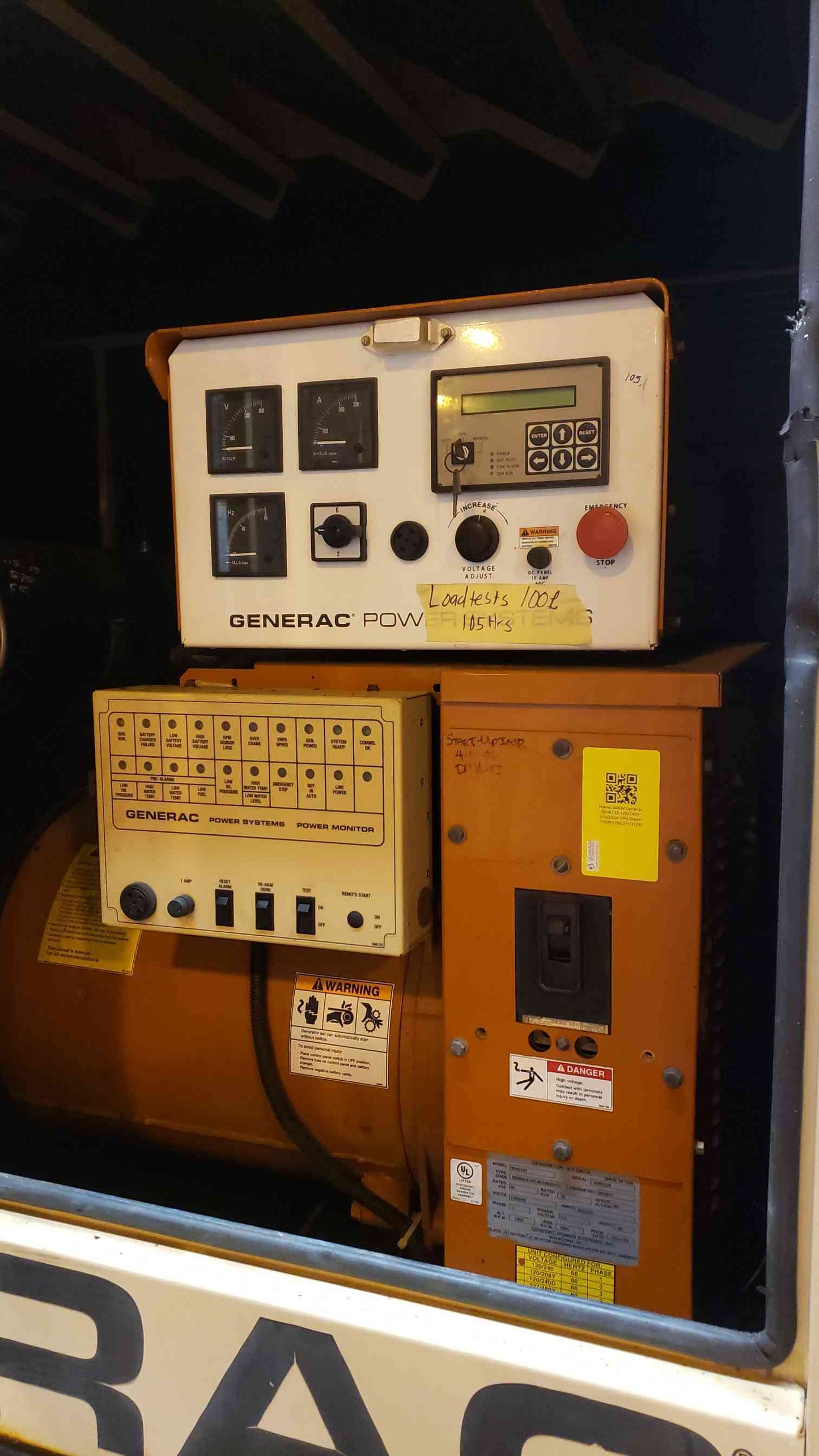 60KW Generac Generator 1PH 4D34-T Diesel 105Hrs TESTED(103128)