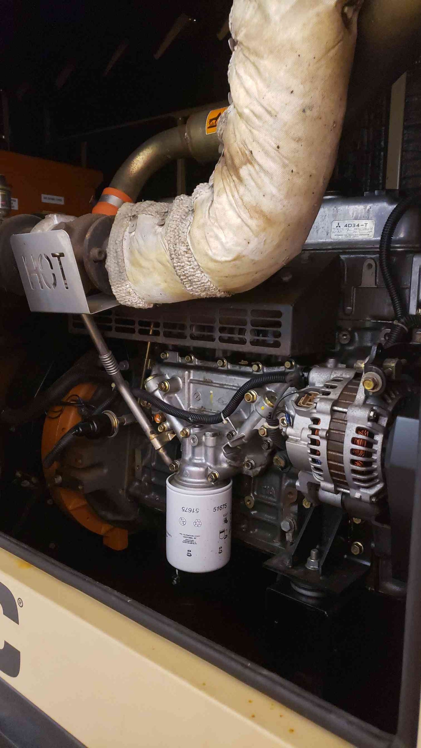 60KW Generac Generator 1PH 4D34-T Diesel 105Hrs TESTED(103128)