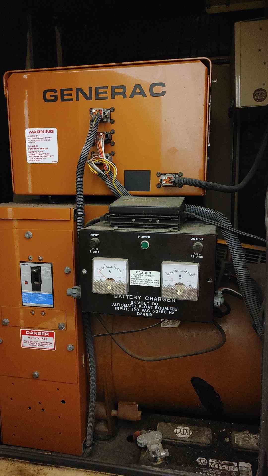 60KW Generac Diesel Generator 1PH AS-IS Not Working(103183)