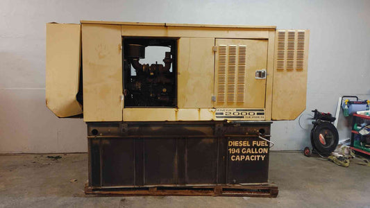 50KW Generac 1PH Diesel AS-IS Not Working "Rollover Damage"(103187)
