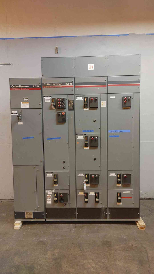 Cutler-Hammer Eaton MCC Unitrol 480v 600/800A 10 Bucket Motor Control Center