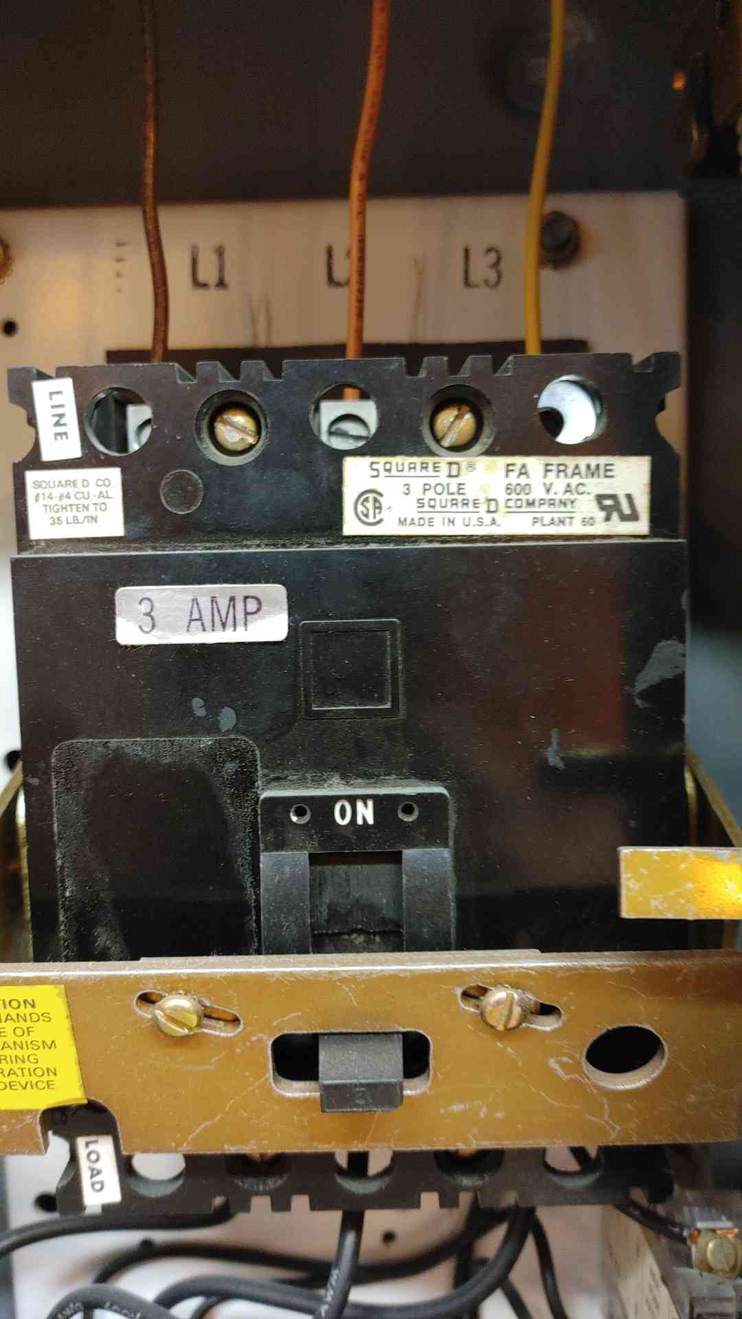 Square D Starter NEMA Size 0 3A 1334067-D(103403)