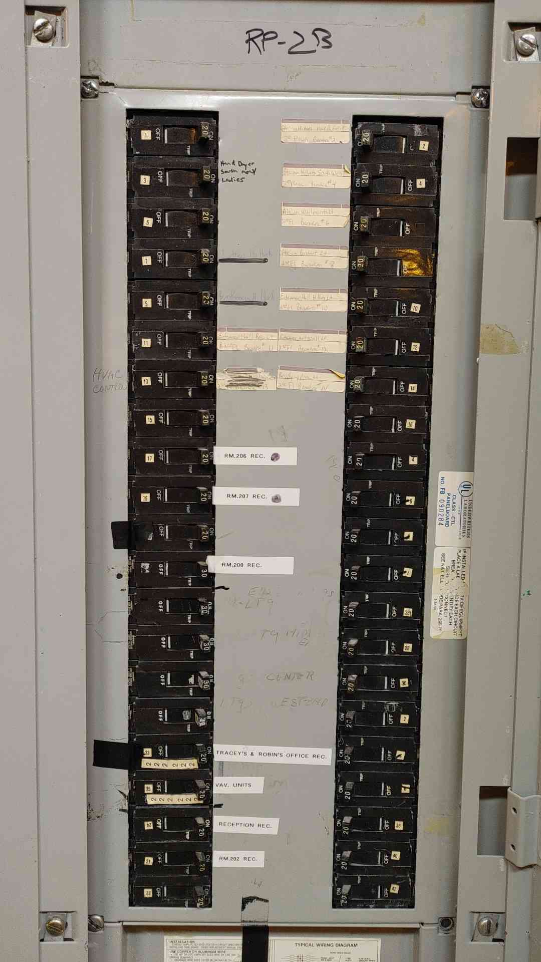 GE A Series Breaker Panelboard AF55SN w/ Main 208v(103446)