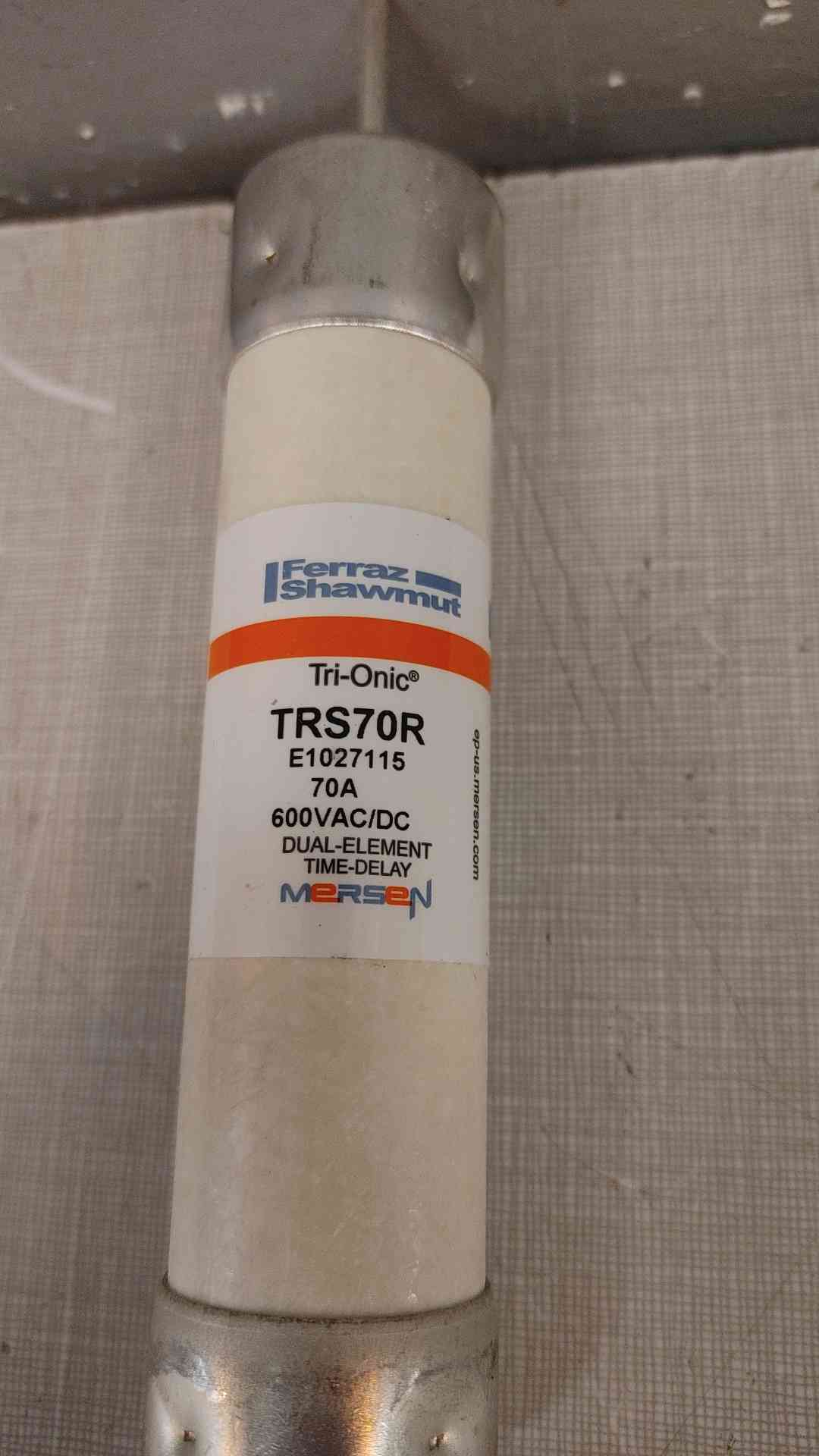 Box Of 5 Mersen Tri-onic Fuses 600V 70A TRS70R(103505)