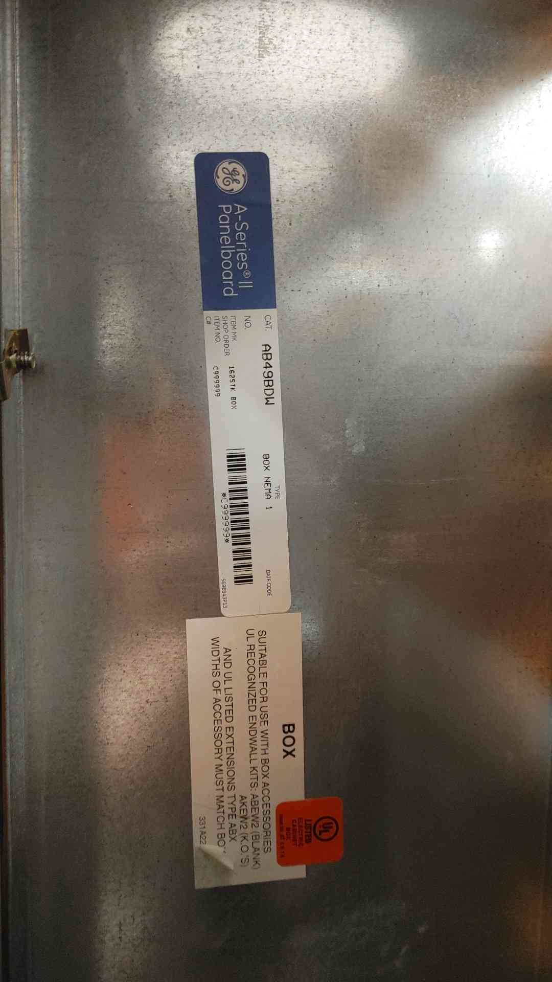 GE A Series 2 Breaker Panelboard AF49SW with 2 SGHA36AT0400(103658)