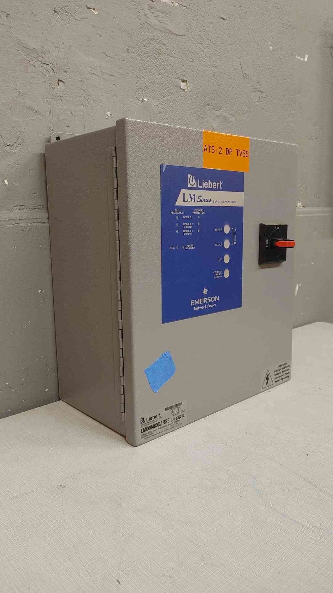 TVSS Liebert Surge Suppressor 480V 3PH 4 Wire 232262(103642)