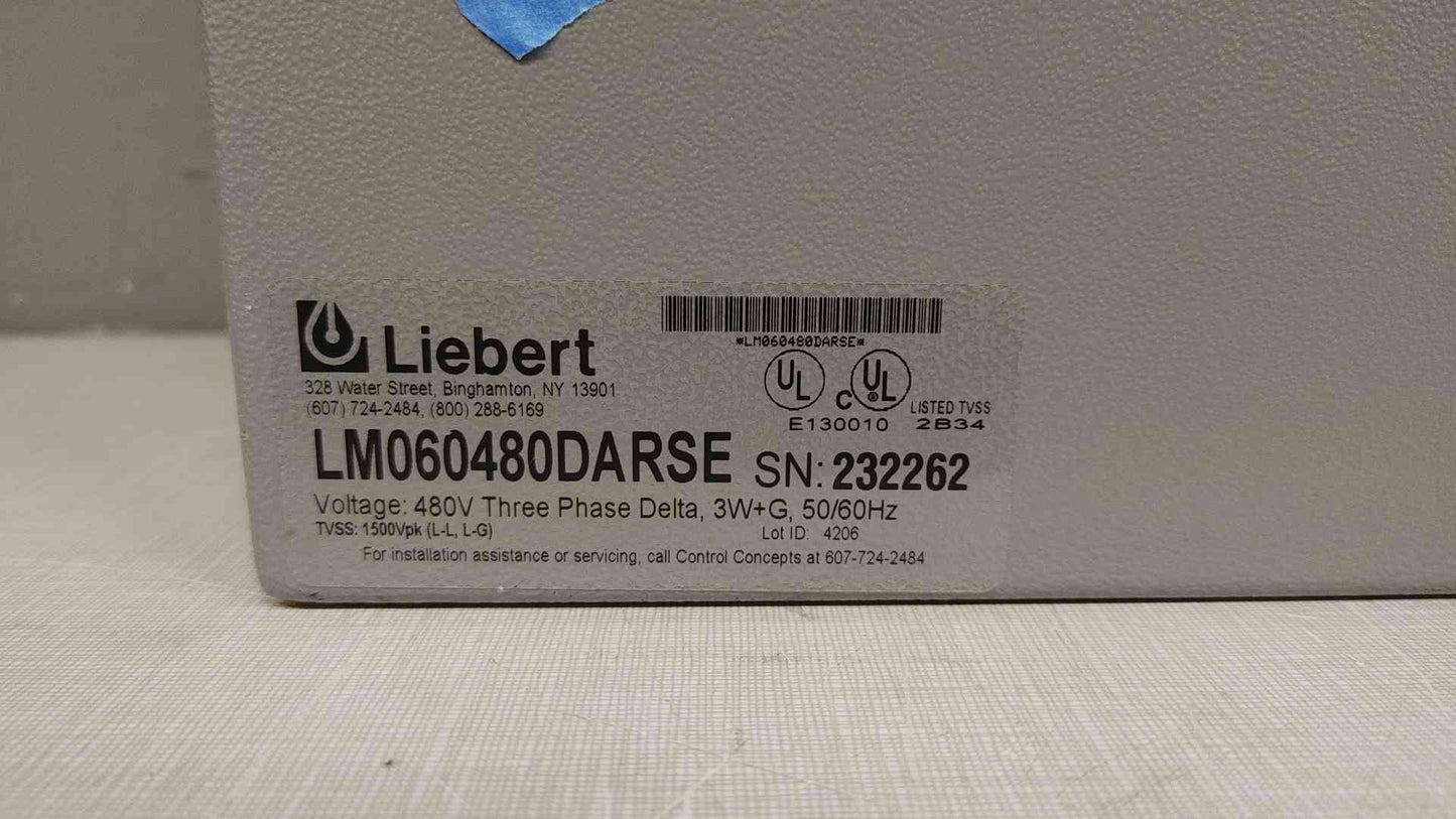 TVSS Liebert Surge Suppressor 480V 3PH 4 Wire 232262(103642)