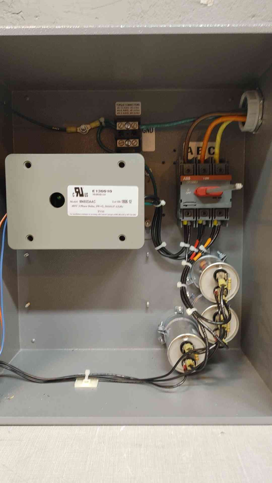 TVSS Liebert Surge Suppressor 480V 3PH 4 Wire 232262(103642)