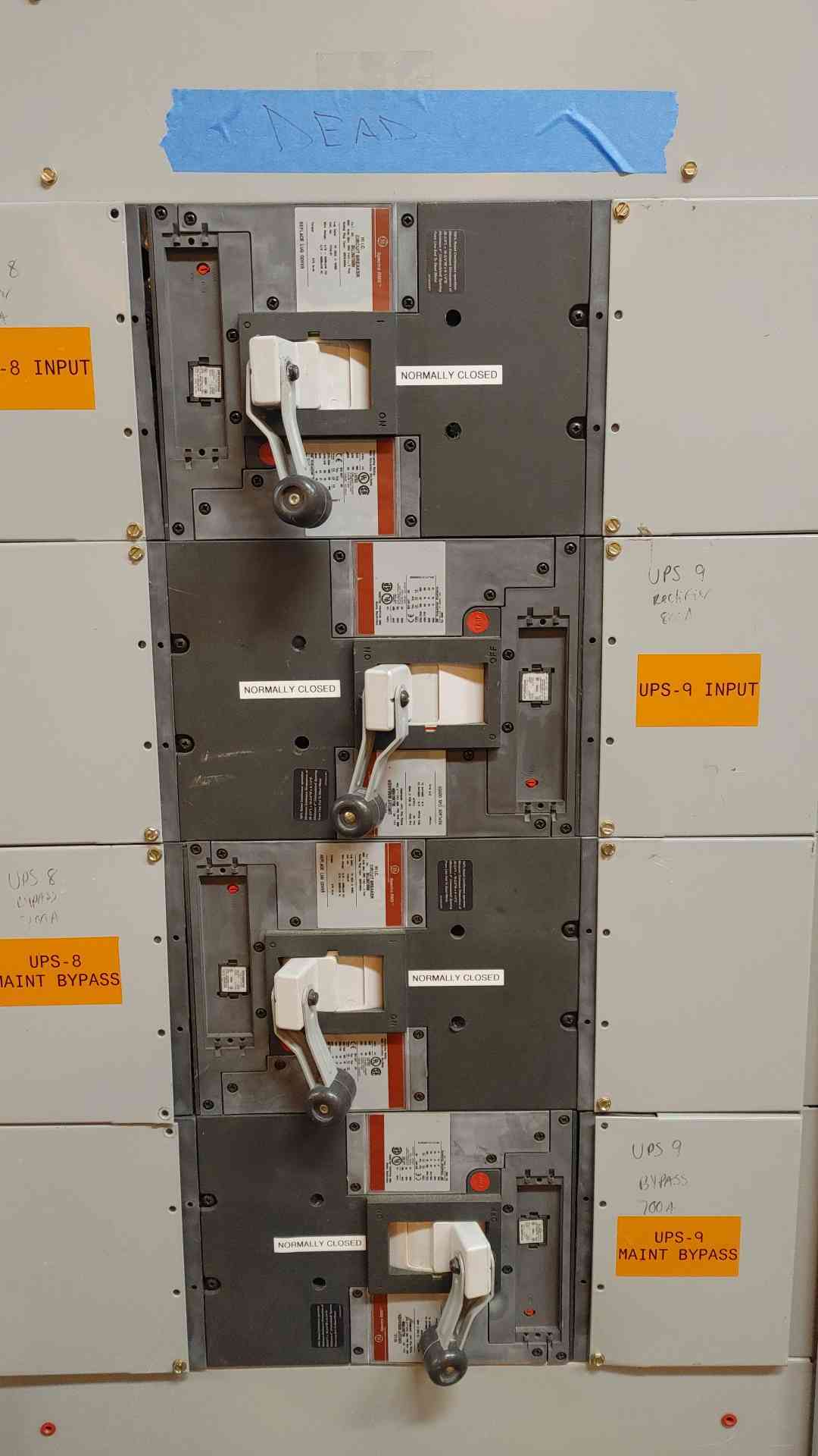 800A GE Spectra Panelboard 480Y/277 3PH 4W 4 Breaker & Surge Suppression (103666)