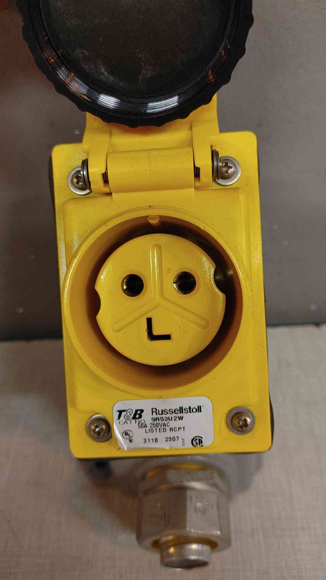 *Pickup Only* Russellstoll Plug Receptacle 50A 250VAC 9R53U2W(103686)