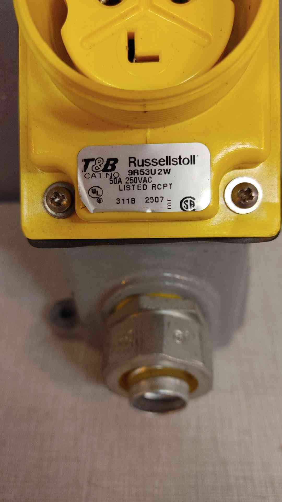 *Pickup Only* Russellstoll Plug Receptacle 50A 250VAC 9R53U2W(103686)