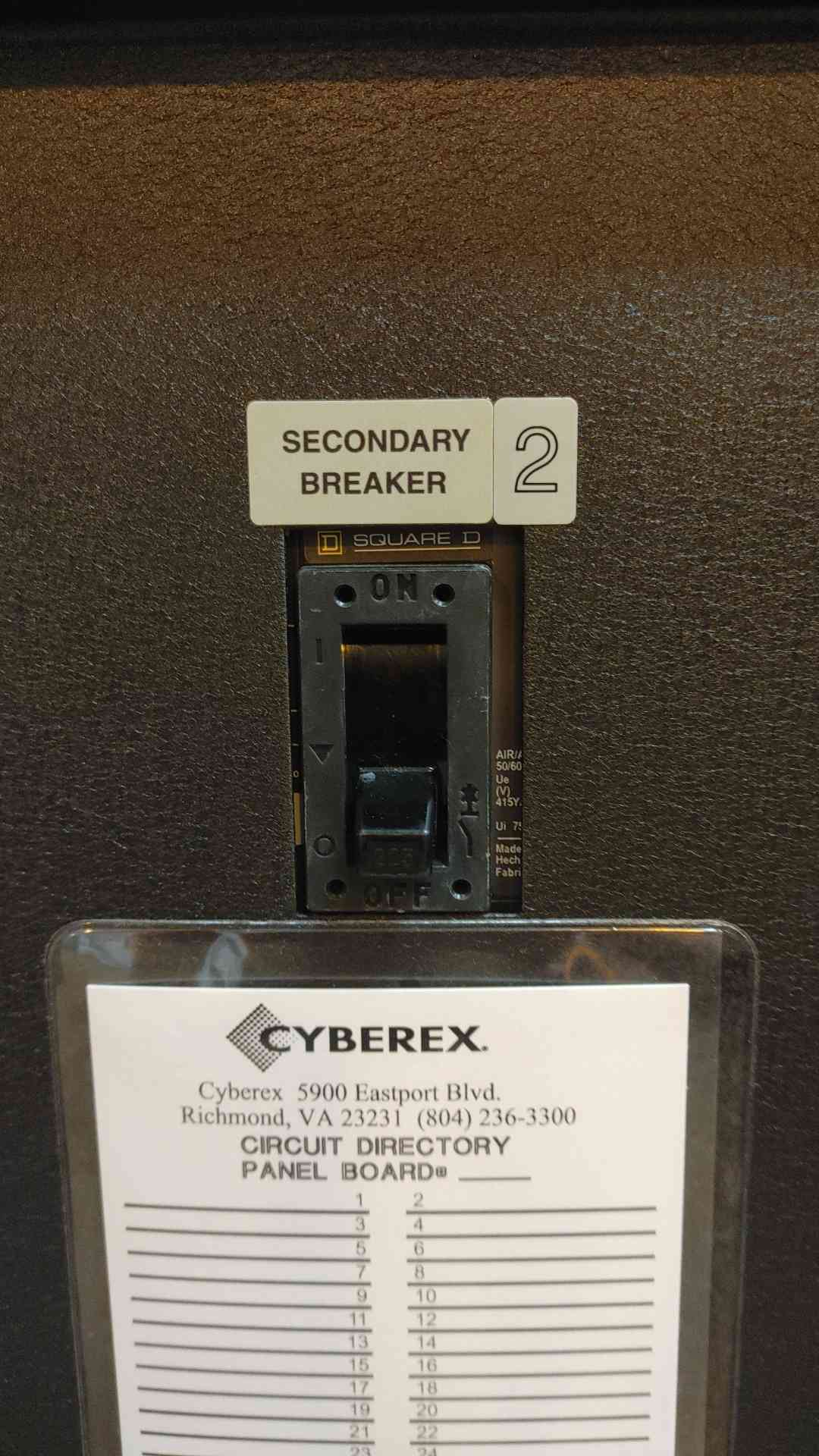 Cyberex Power Distribution Module 225KVA 480VAC 3PH 4W MCX732-140AAAAA2-E001A-C1031