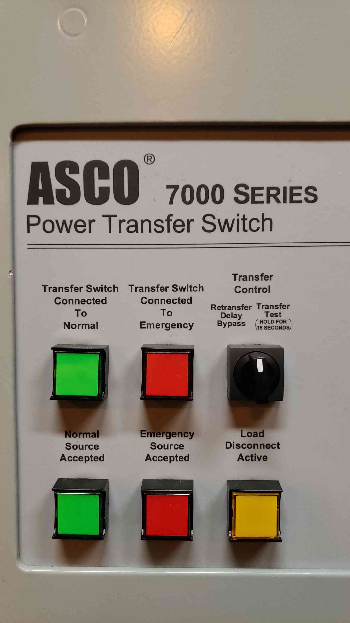 ASCO 7000 Series 400A 3PH Power Transfer Switch ATS(104129)