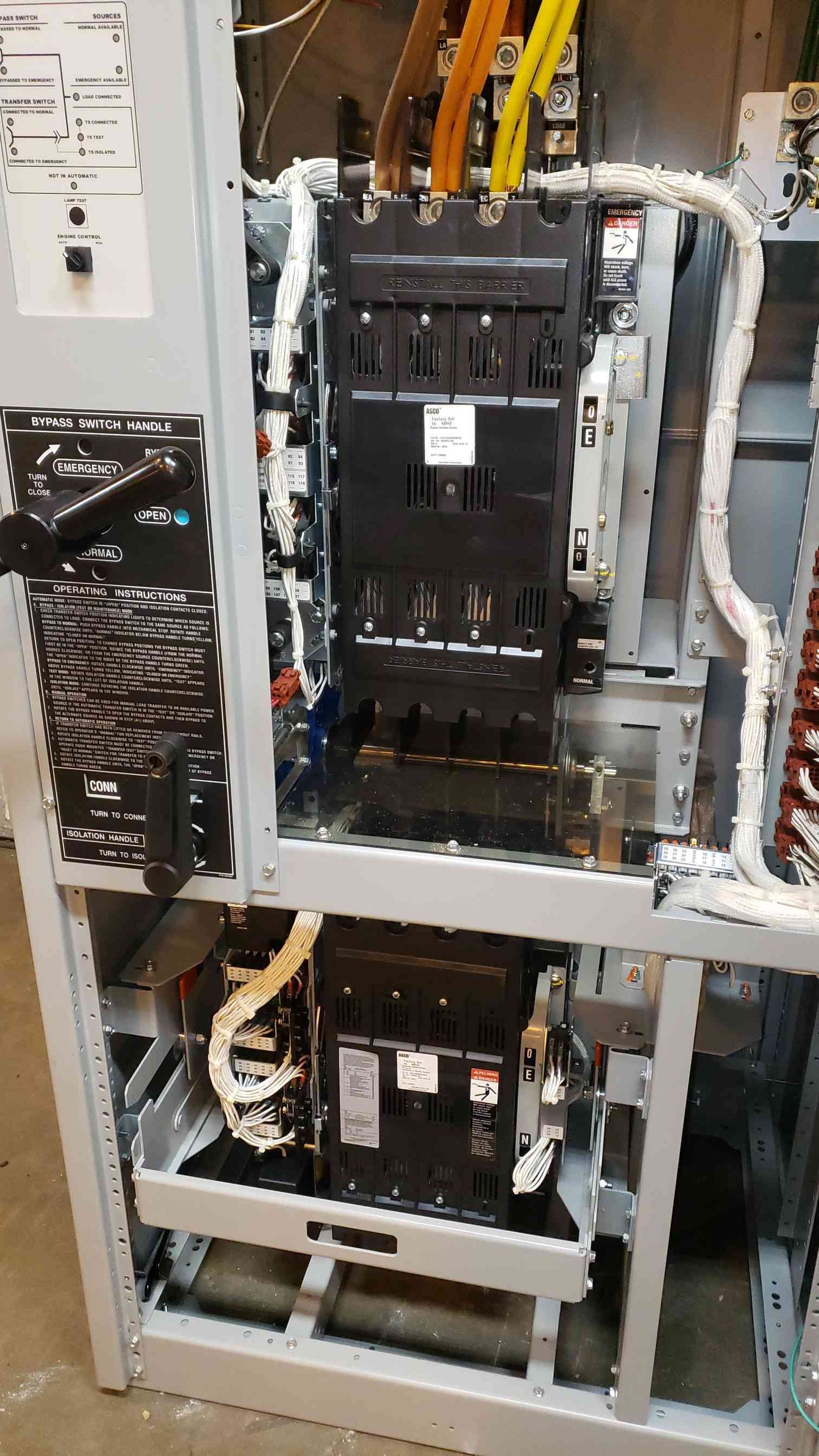 ASCO 7000 Series 400A 3PH Power Transfer Switch ATS(104129)