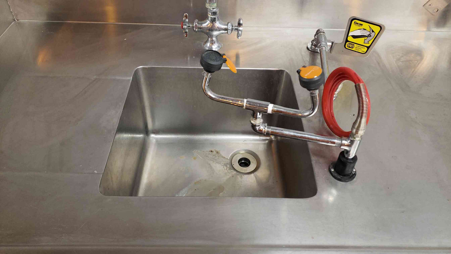 7'2" Duralab Drawer Combo Stainless Steel Sink Bundle Casework(104169)