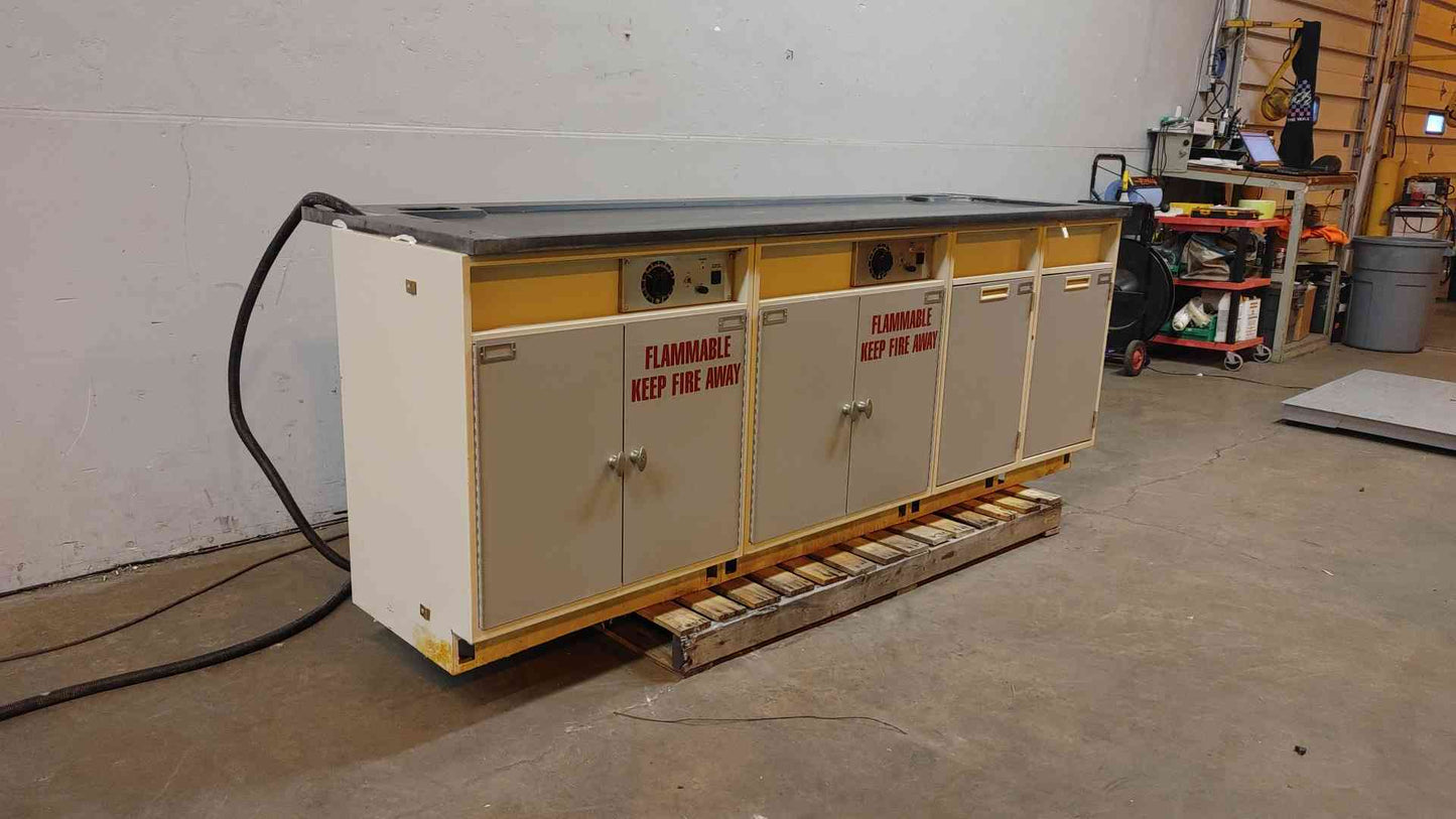 8' Fisher Hamilton Flammable Liquid Storage Cabinet W/ 2 Dials 950S778(104171)