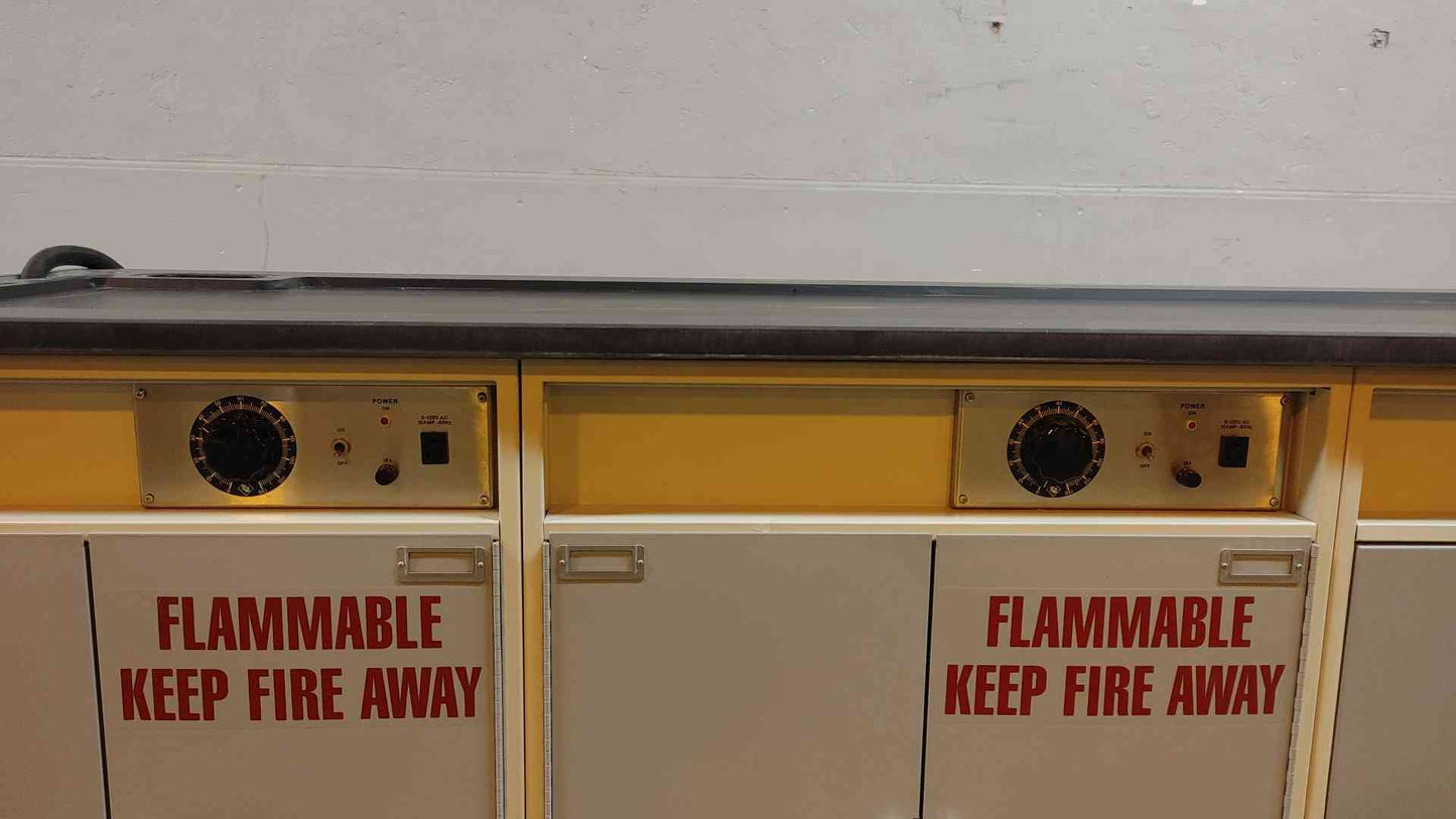 8' Fisher Hamilton Flammable Liquid Storage Cabinet W/ 2 Dials 950S778(104171)