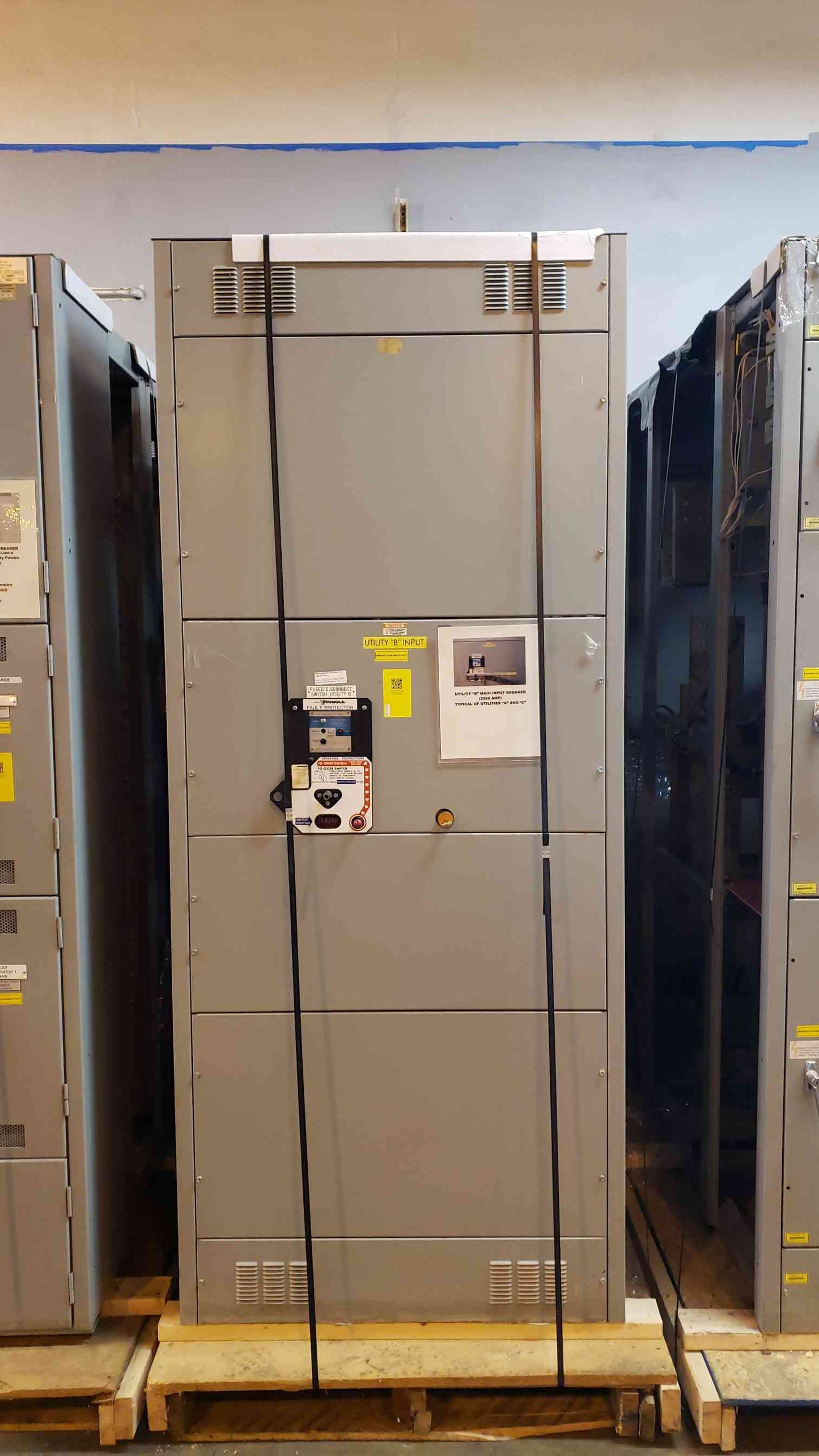 ASCO 8 Section 4000a 480v Switchgear Lineup 7 Cubicle Bus Breakers & Drawings(104180)