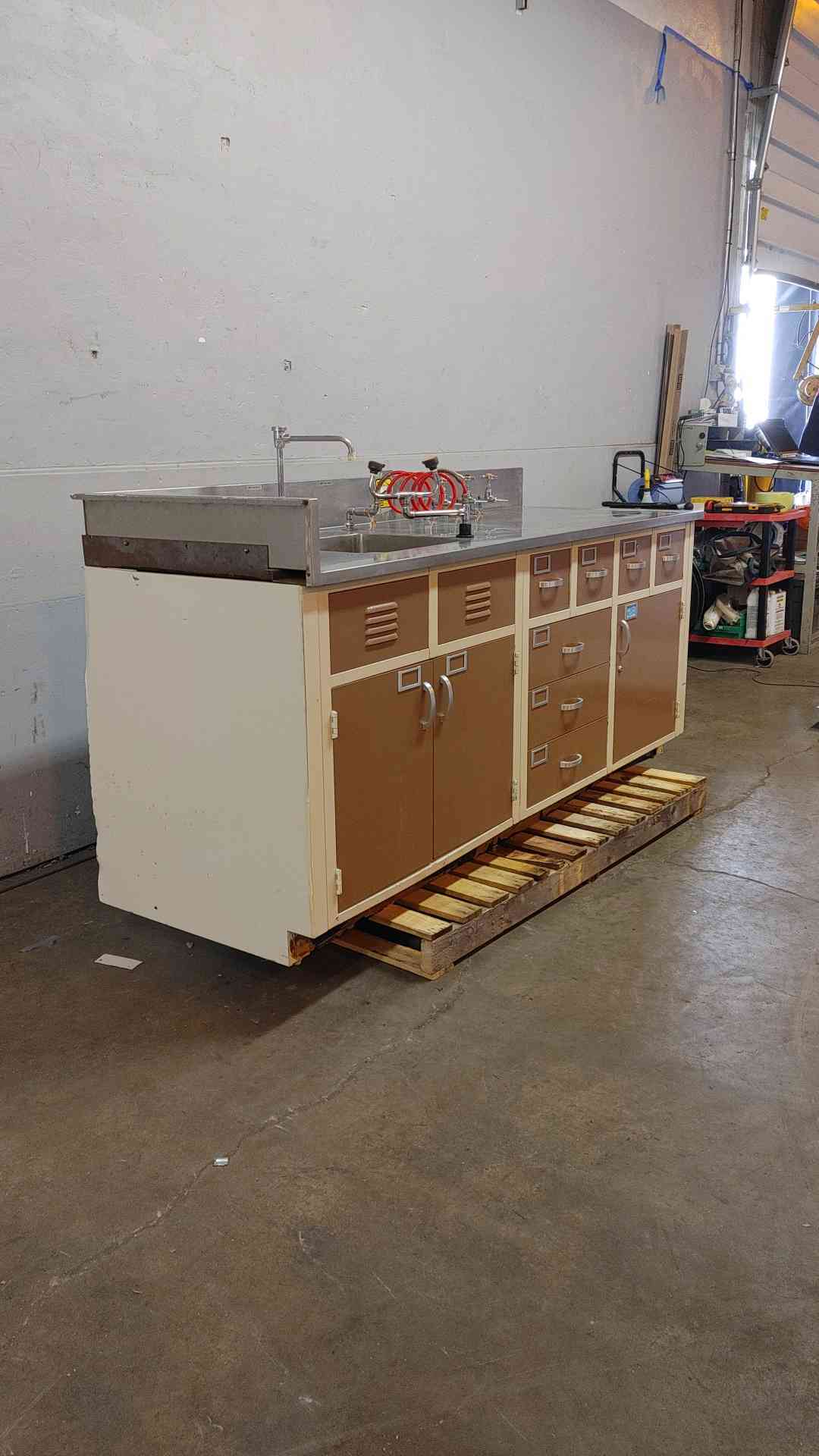 7'2 Duralab Stainless Steel Sink Bundle Combo Casework (104201)(104201)