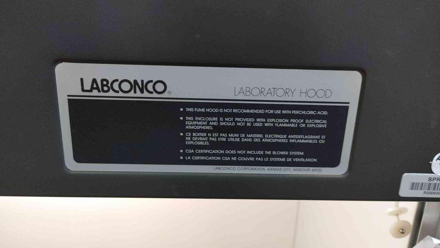 4' Labconco Chemical Lab Fume Hood Compact with Duct Flex Pipe (104304)