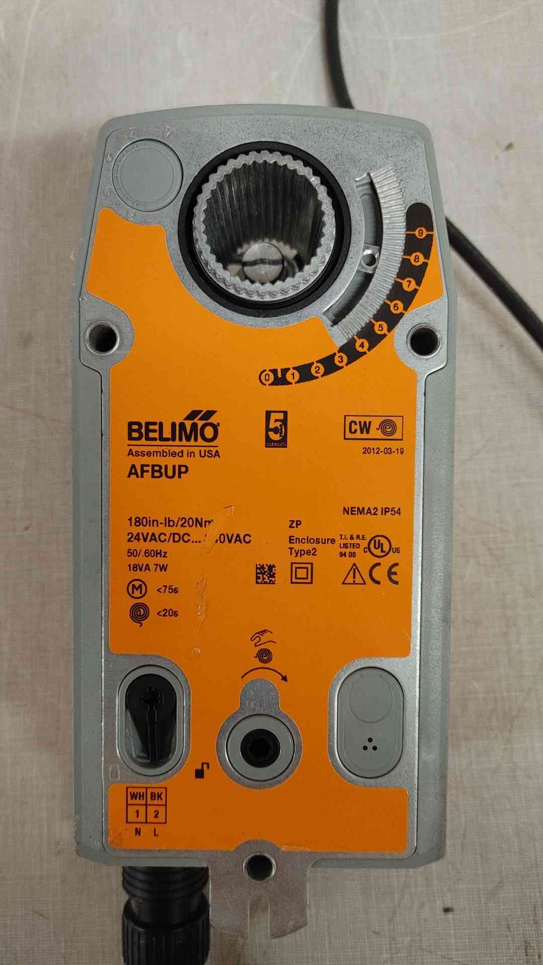 Belimo Actuator 24VAC/DC 7W 18VA AFBUP(104559)
