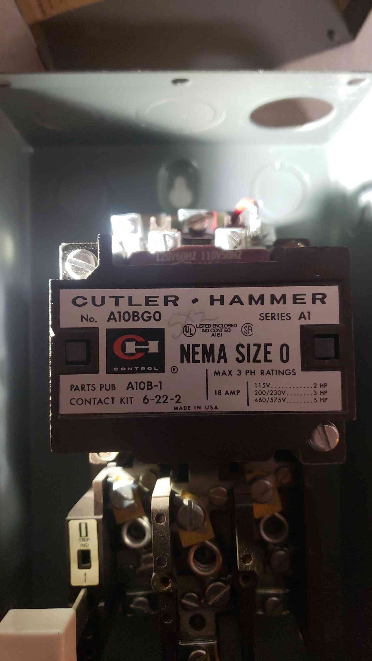 Bulletin A10 A-c Full Voltage Magnetic Starter (SKU: 106898)