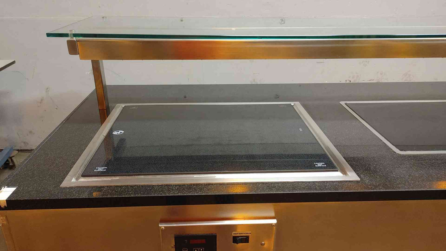 7'4" Hatco Glo-Ray Galley Heated Serving Station & Shelf