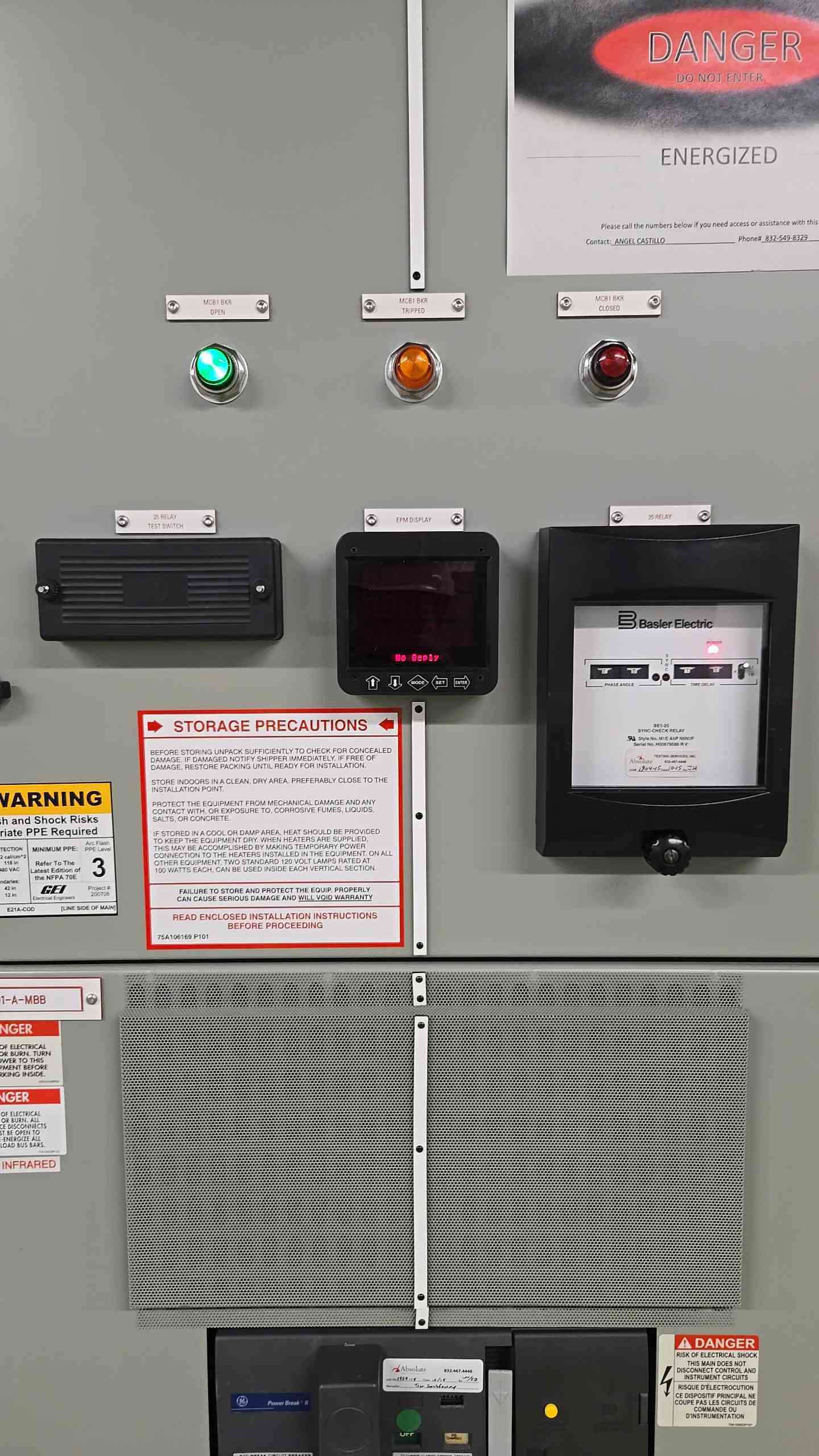4000A GE Power Break Switchboard Switchgear Dual SSD 4000A Main & 14 SHF 800A Sub Feeds (107637)