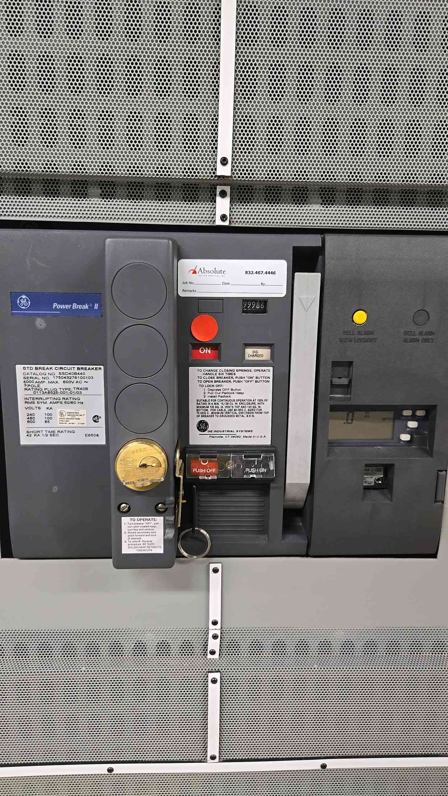 4000A GE Power Break Switchboard Switchgear Dual SSD 4000A Main & 14 SHF 800A Sub Feeds (107637)