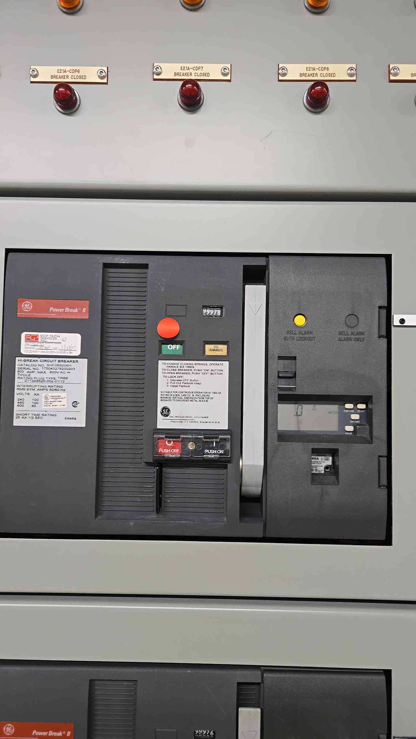 4000A GE Power Break Switchboard Switchgear Dual SSD 4000A Main & 14 SHF 800A Sub Feeds (107637)