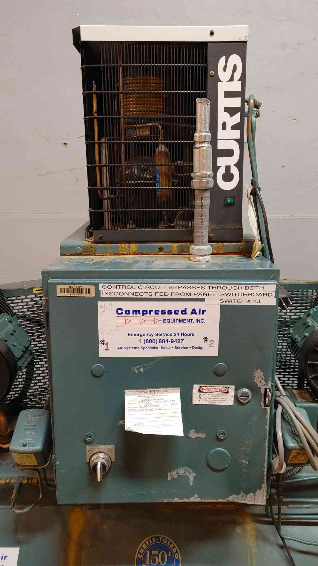 Curtis Compressor & Air Dryer 120Gal 150PSI 12DN9ED