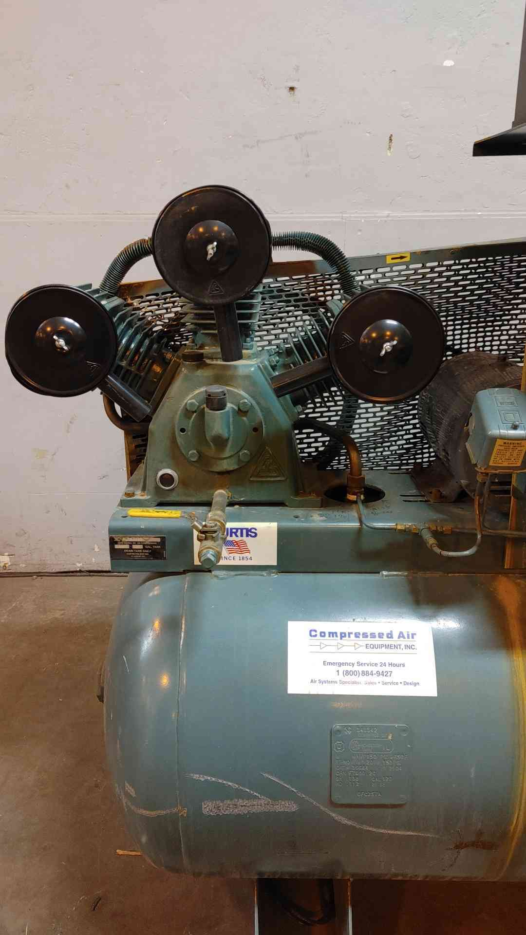 Curtis Compressor & Air Dryer 120Gal 150PSI 12DN9ED