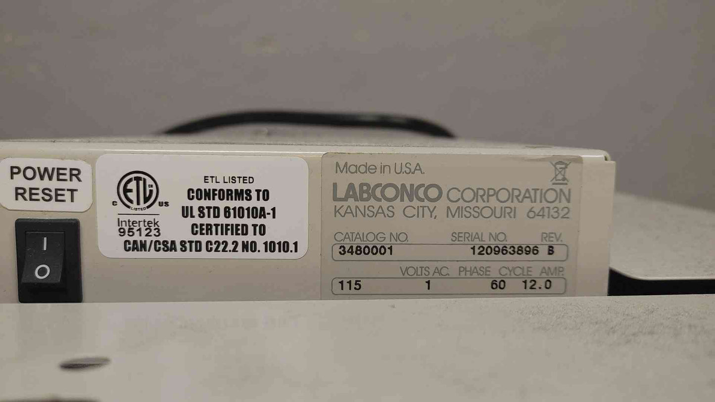 4' Labconco Puricare Procedure Station A1 BSC Biosafety 115VAC 1PH