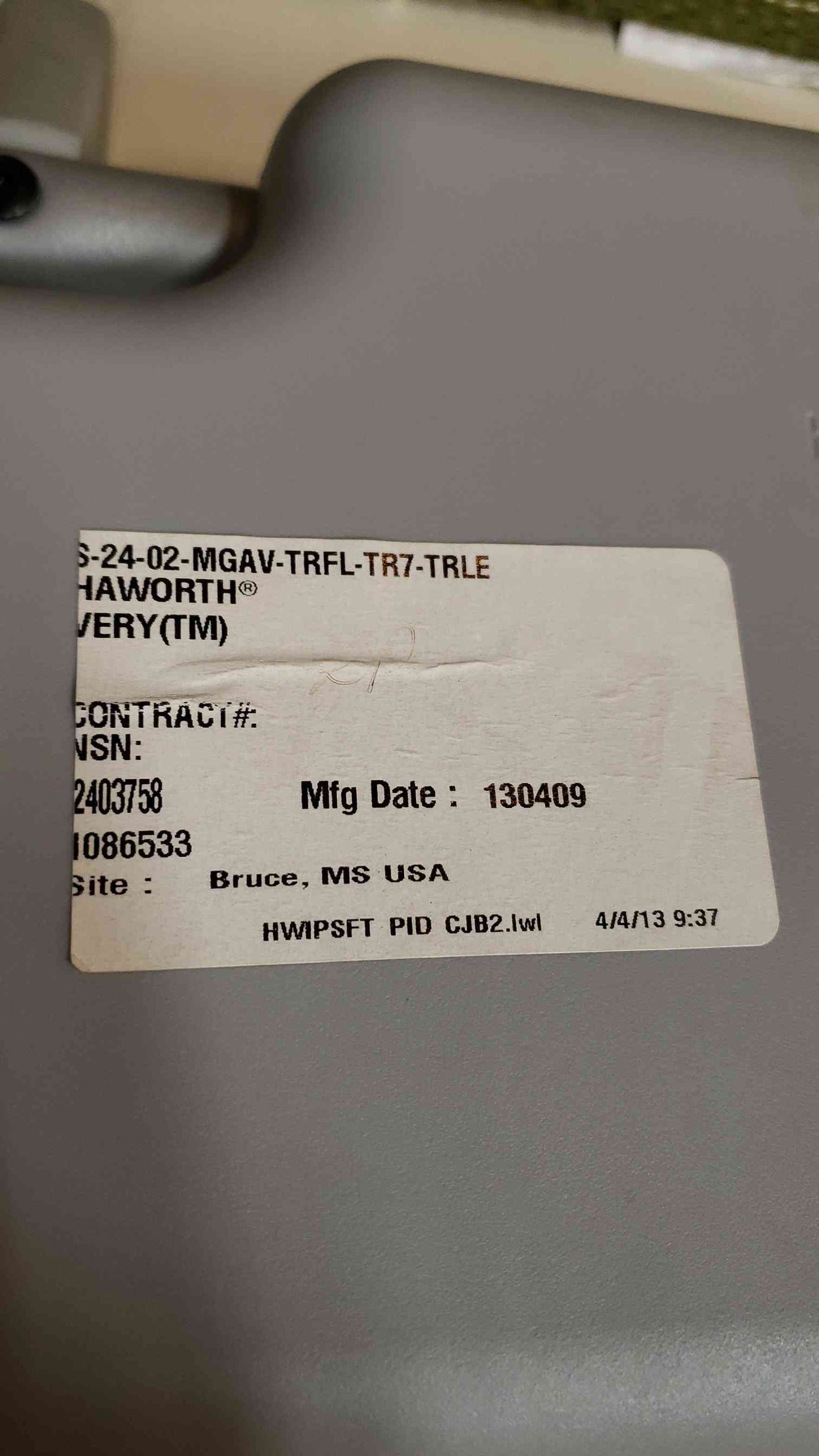 *Pickup Only* Haworth Rolling Office Chair (SKU: 107990)