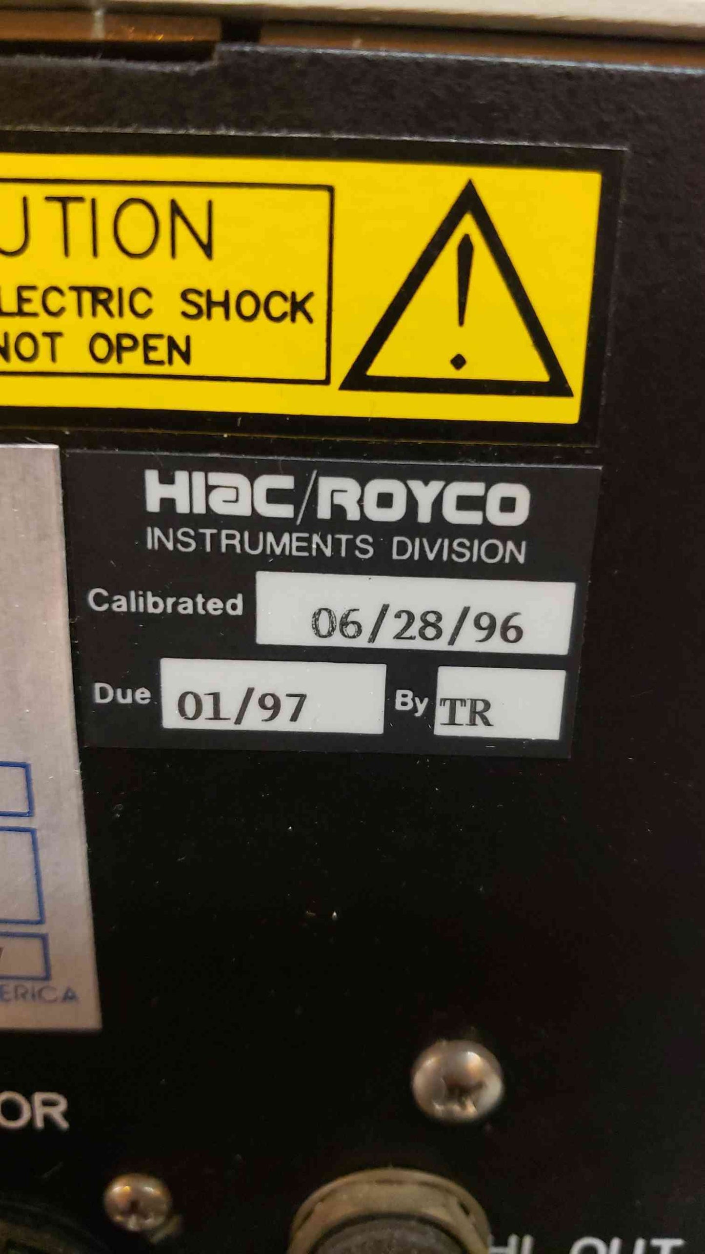 Pacific Scientific 100V-115V HIAC / ROYCO 8000A (SKU: 108029)