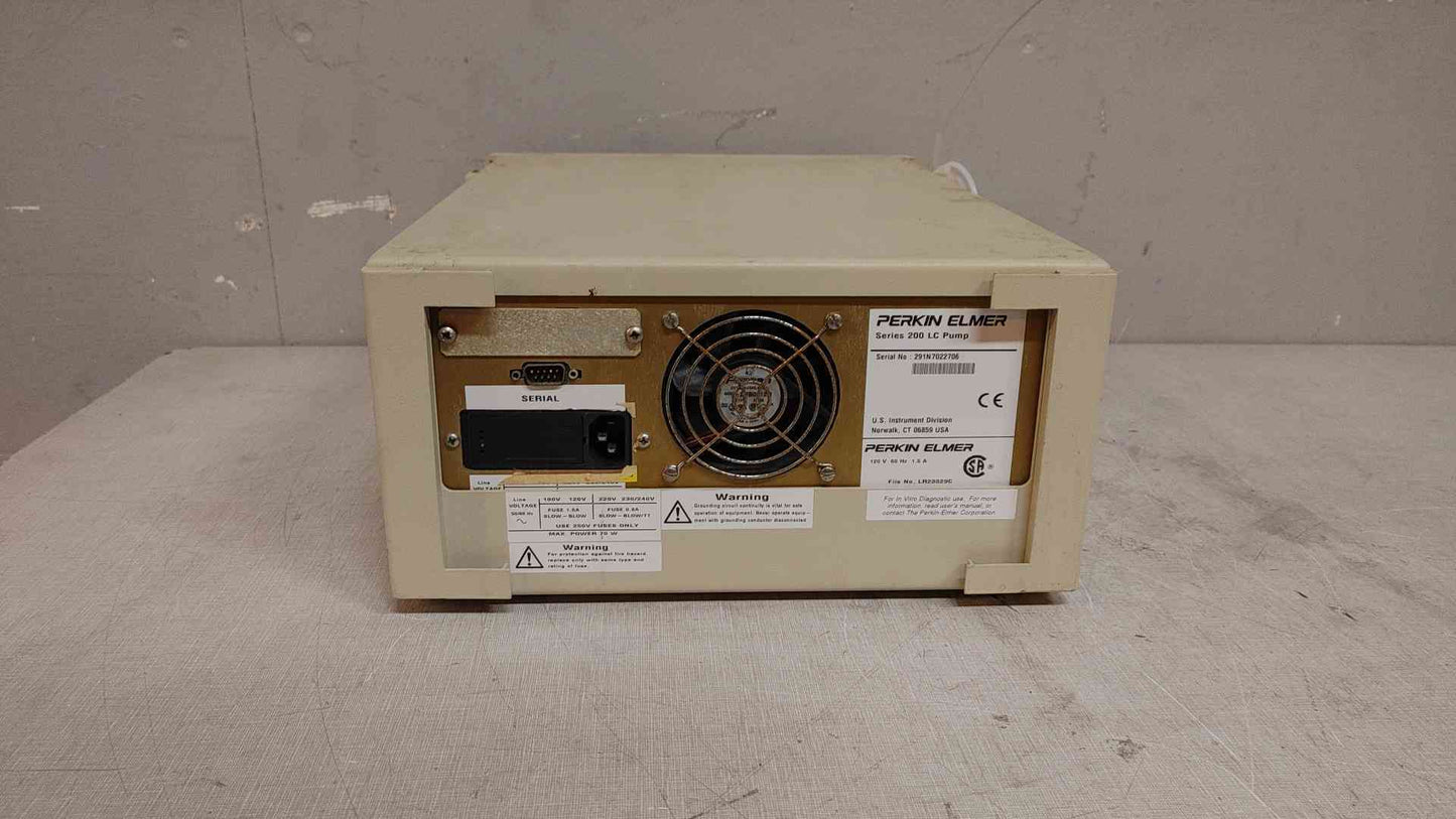Perkin Elmer Series 200 LC Pump 120V 1.5A LR23329C (108035)