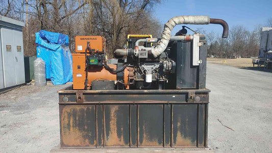60KW Generac Mitsubishi 3.9L Generator 1PH Diesel 690Hrs TESTED!