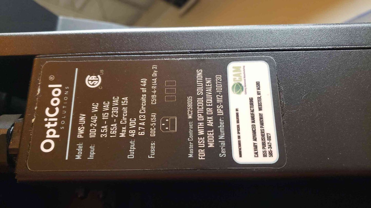 IBM Opticool Rolling Server Rack 7014-T42 Front Door Cooling 10KW R134 1 Side In-Row (108129)