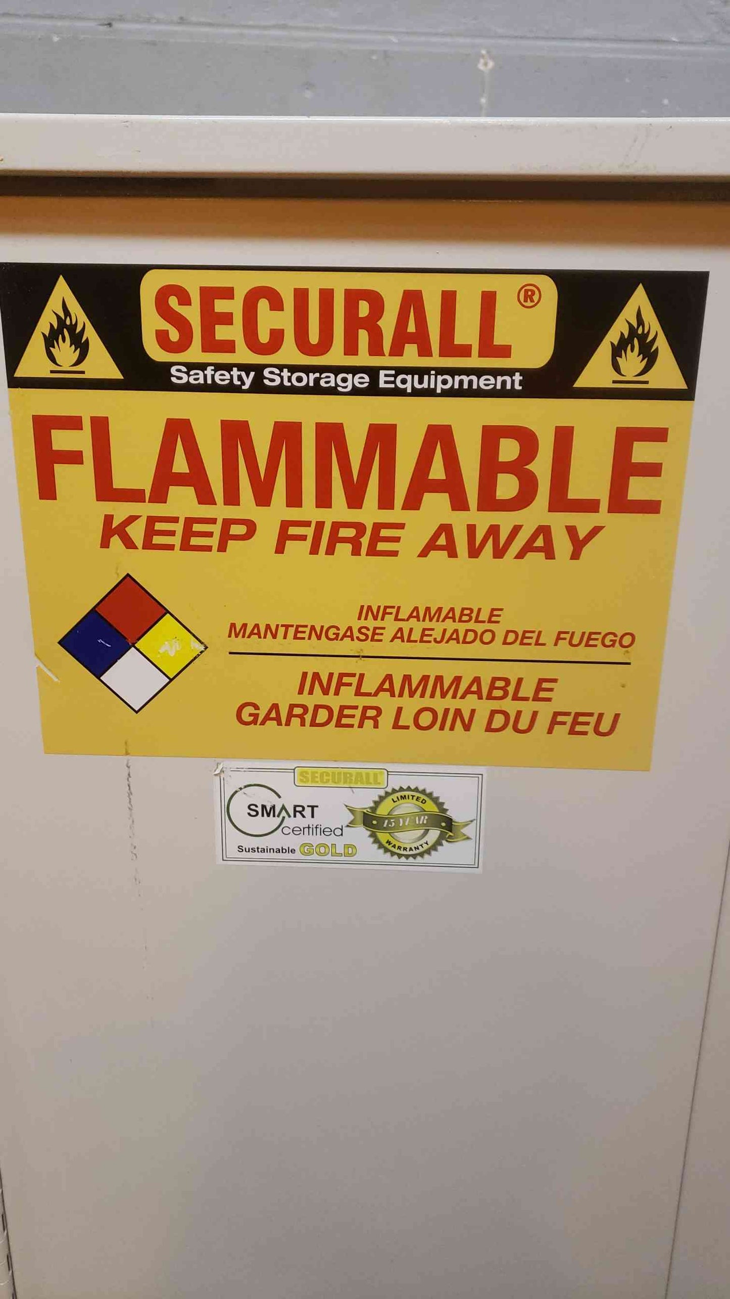 Securall Flammable Cabinet 3' Metal Casework Cabinet (108513)