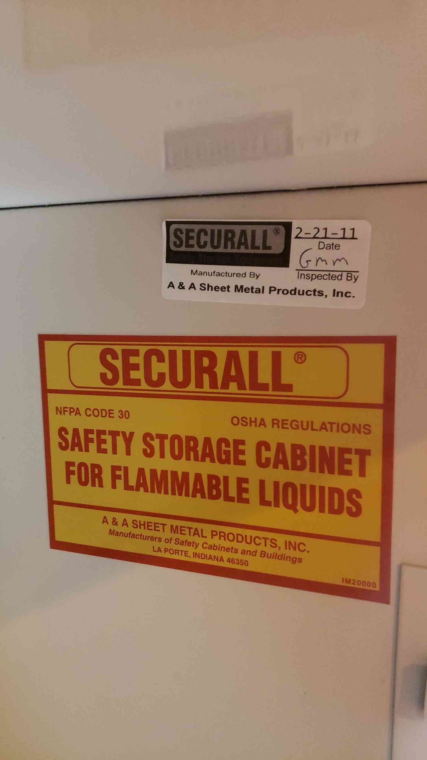 Securall Flammable Cabinet 3' Metal Casework Cabinet (108513)