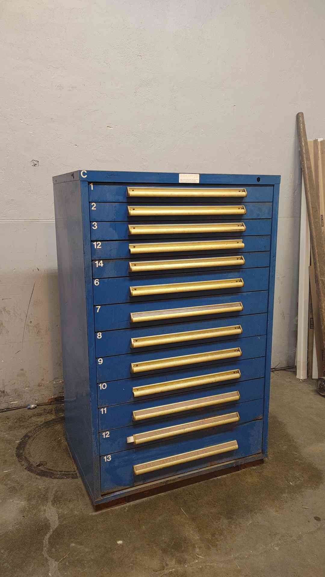 Equipto 5' Tall Metal Drawers Storage Blueprint Cabinet (108471)